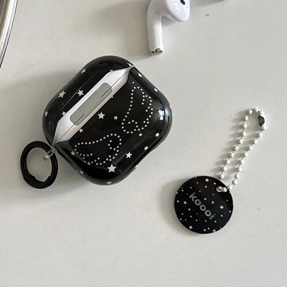 Black Angel Wings Airpods Case