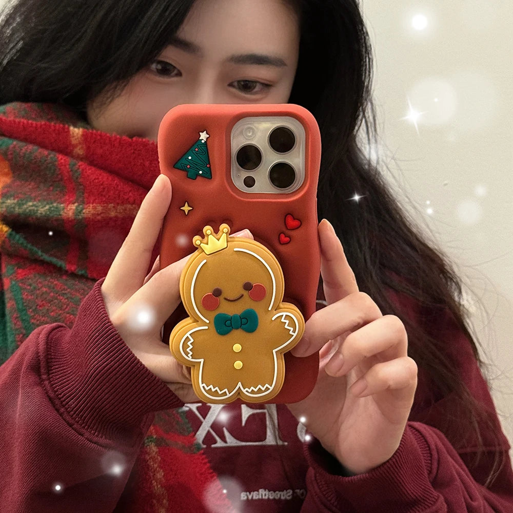Gingerbread Man Kawaii Christmas Phone Case
