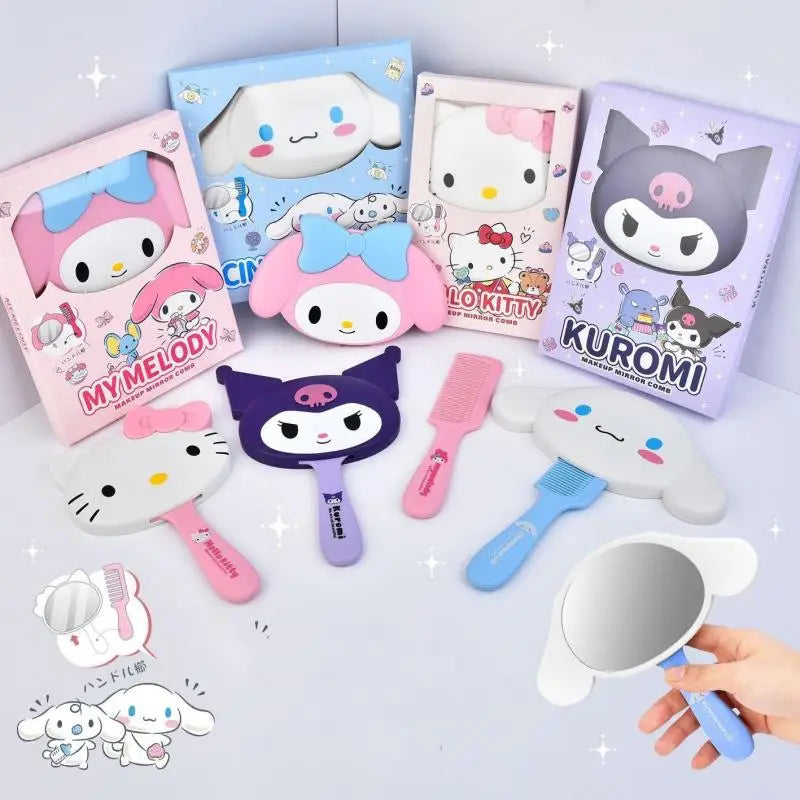 Kawaii Makeup Comb Mirrors