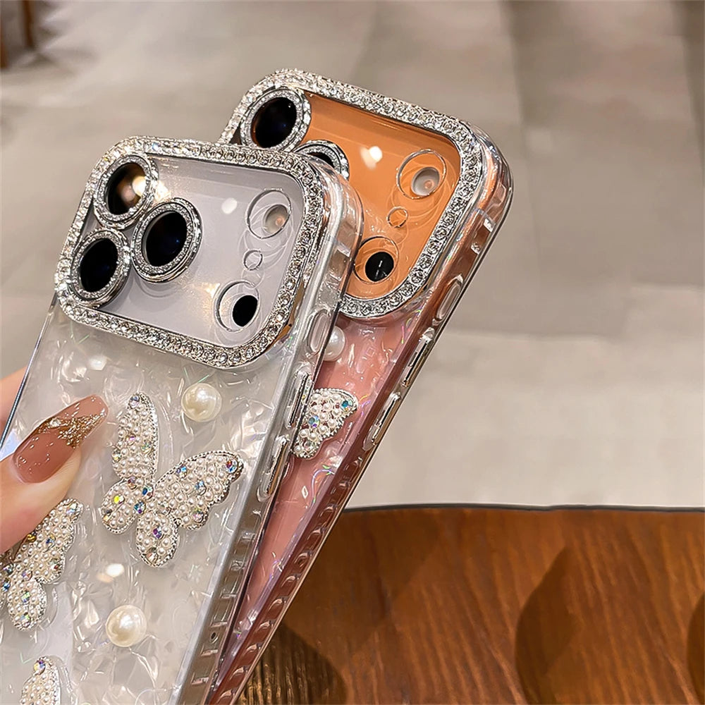 Butterfly Rhinestone Phone Case