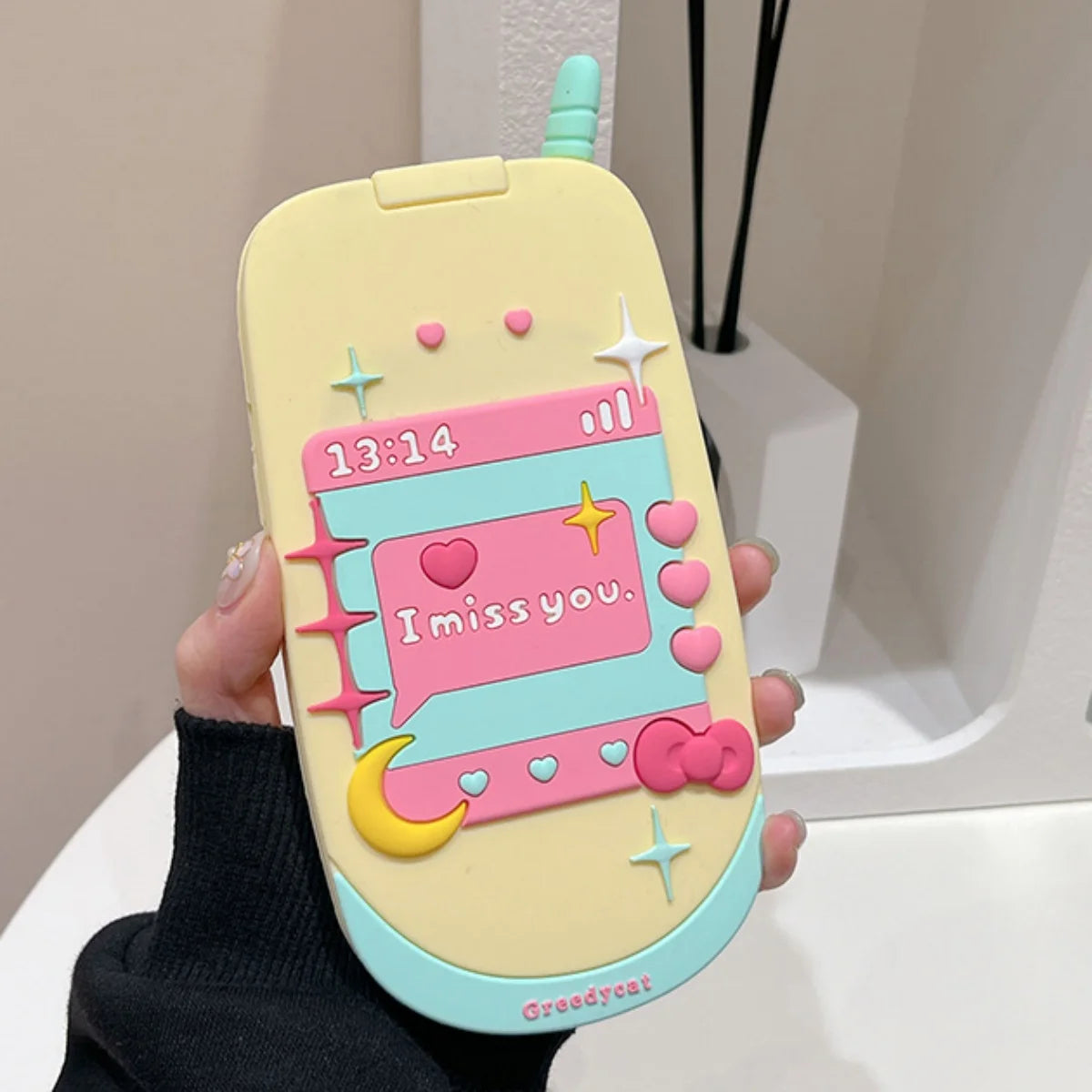 Kawaii Pastel Cute 3D Flip Phone Case