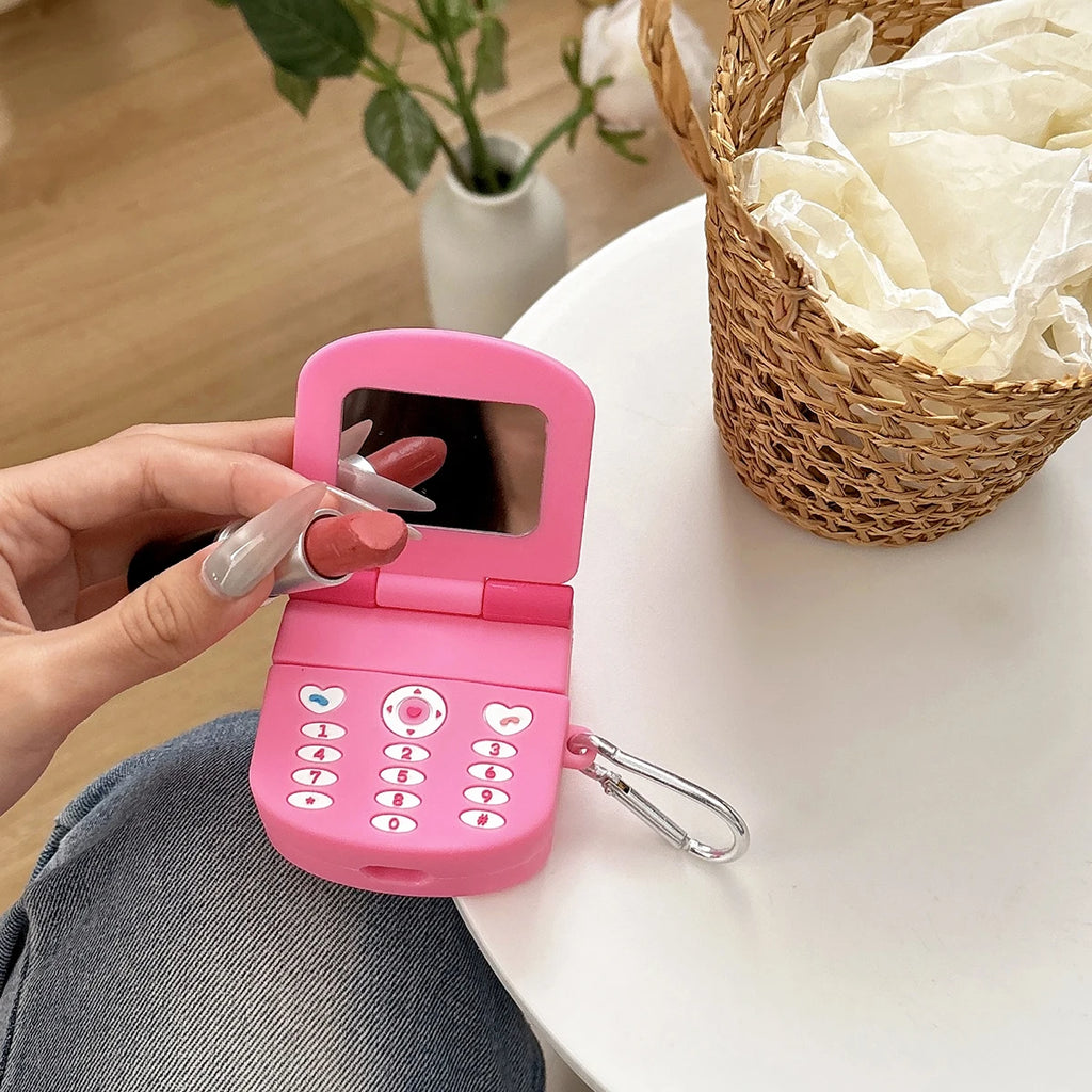 Pink Soft Silicone Airpods Case