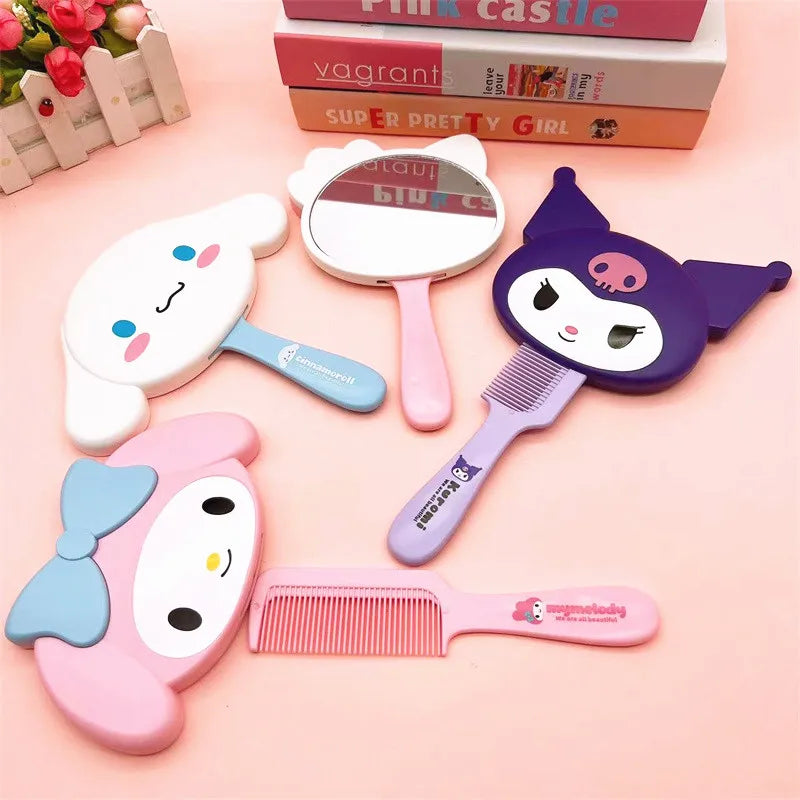 Kawaii Makeup Comb Mirrors
