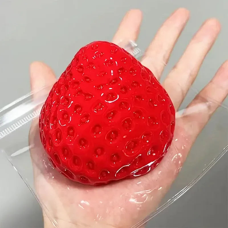 Strawberry Squeeze Squishy Toy