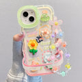 Flower Bracelet Chain Phone Holder Case