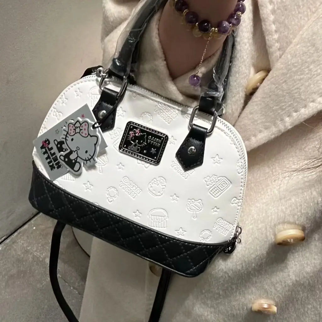 Black White Classic Handbag