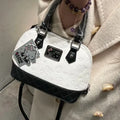 Black White Classic Handbag