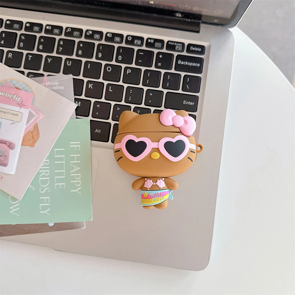 Beach 3D Cute Airpods Case