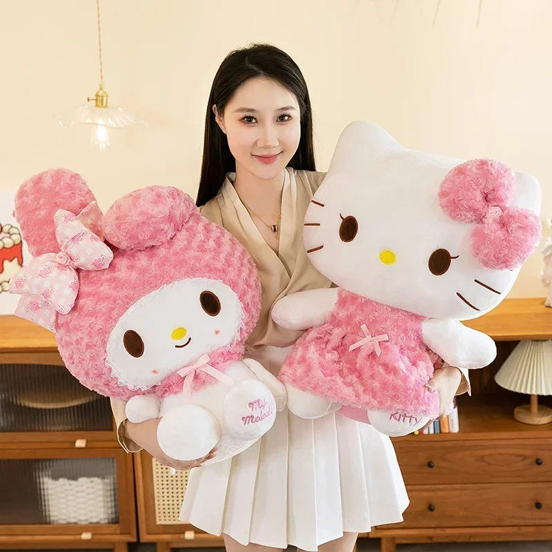Pink Kawaii Rose Plushie