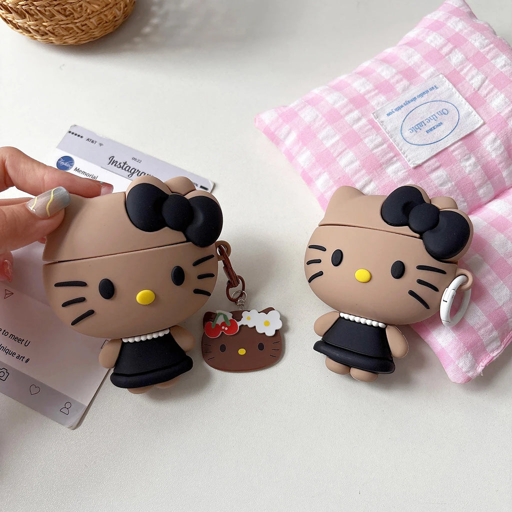 Y2K Black Dress Airpods Case