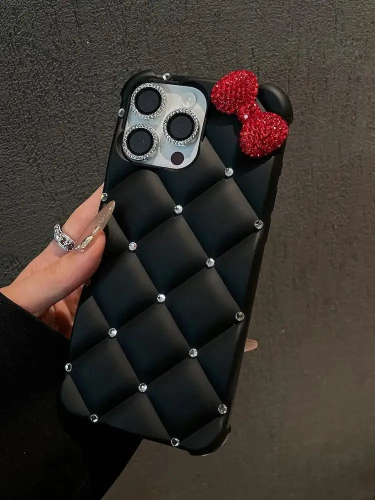 Luxury Designer Diamond Bow Phone Case
