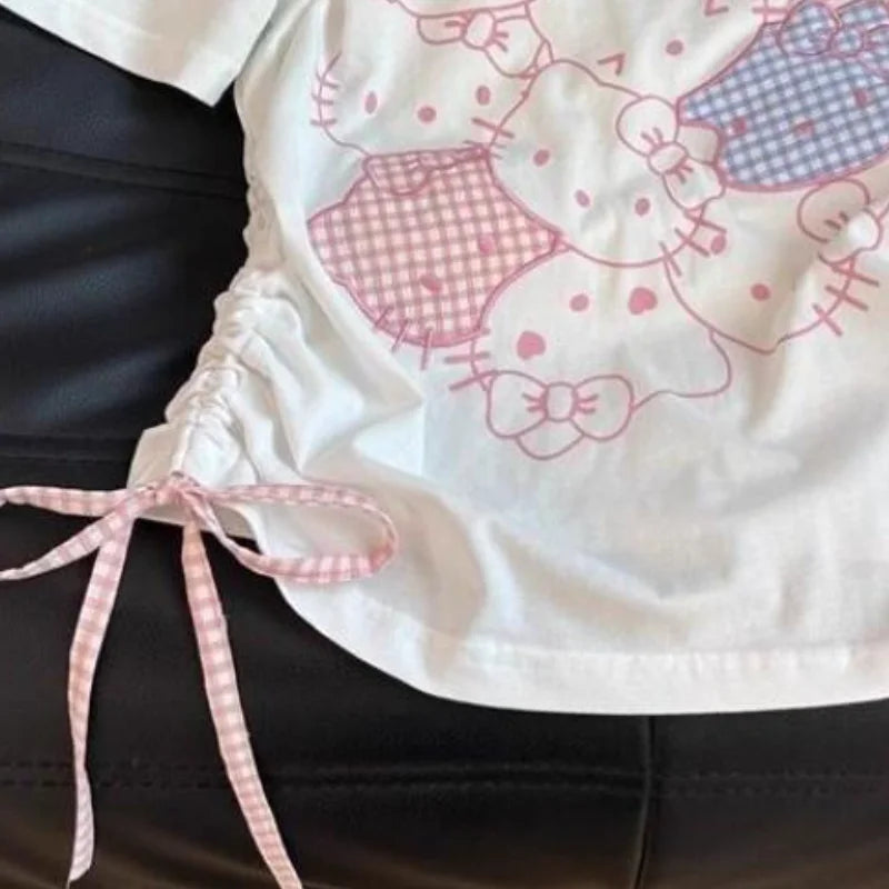 T Shirt Cotton Blend For Girls Kids Tops