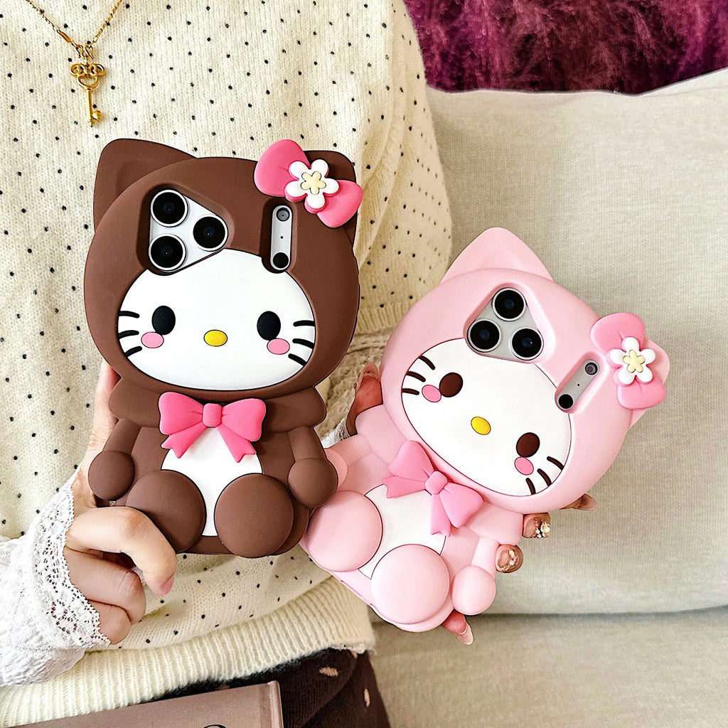Kawaii Animal 3D Silicone Phone Case