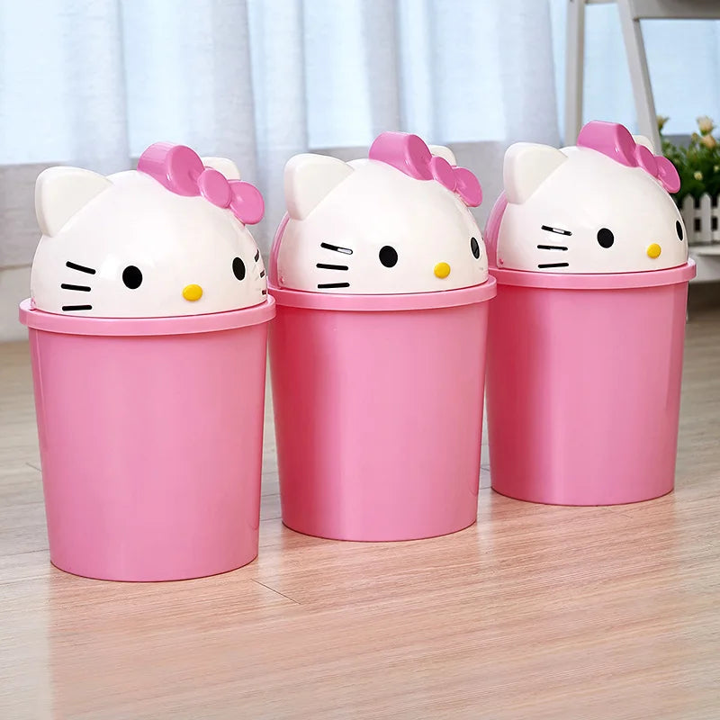 Small Pink Kawaii Trash Can