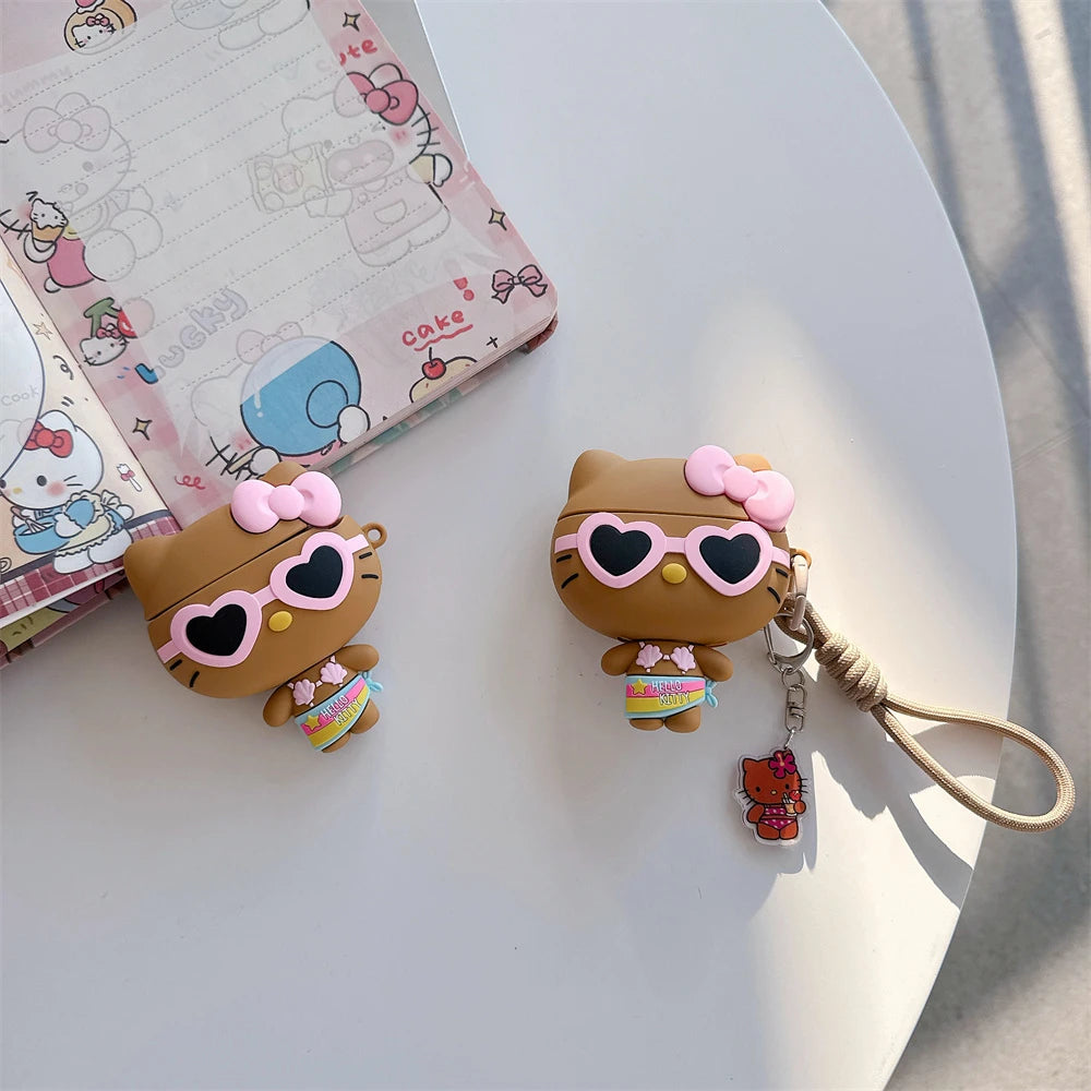 Beach 3D Cute Airpods Case