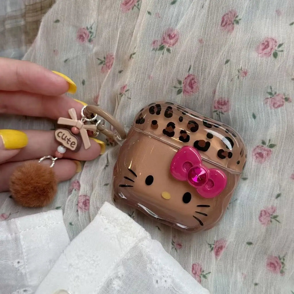 Cute Leopard AirPods Case