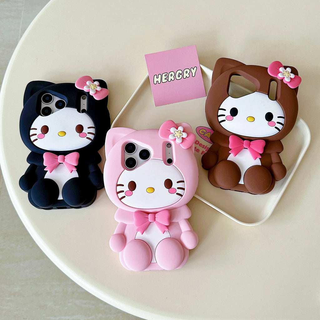 Kawaii Animal 3D Silicone Phone Case