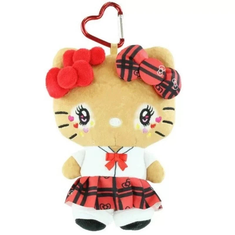 Shibuya Gal Floral Uniform Sunburned Plush Doll Pendant Keychain Bag Charm