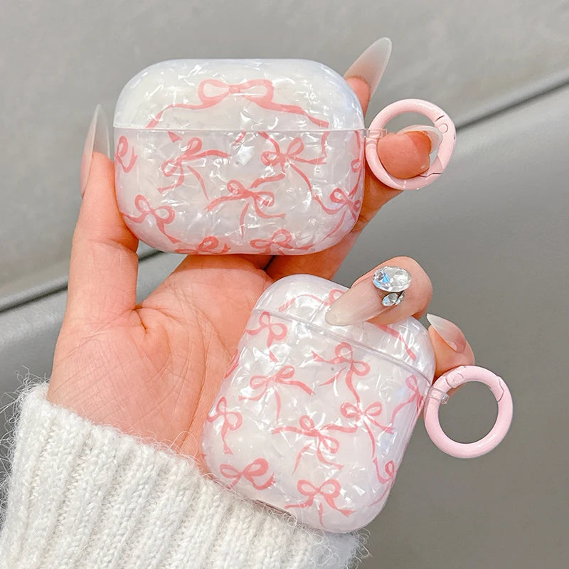 Pink Bow Airpods Case