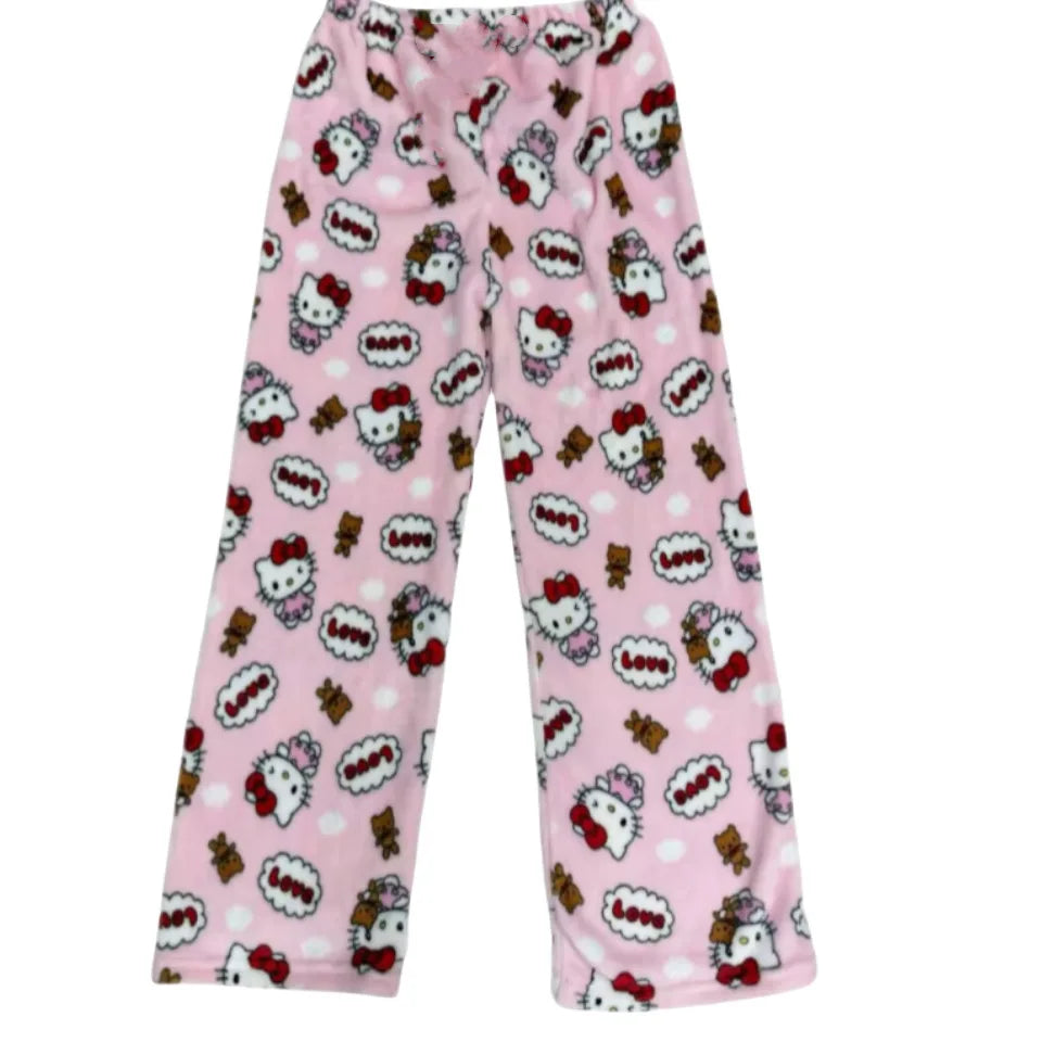 Kawaii Pink Plush Pajamas