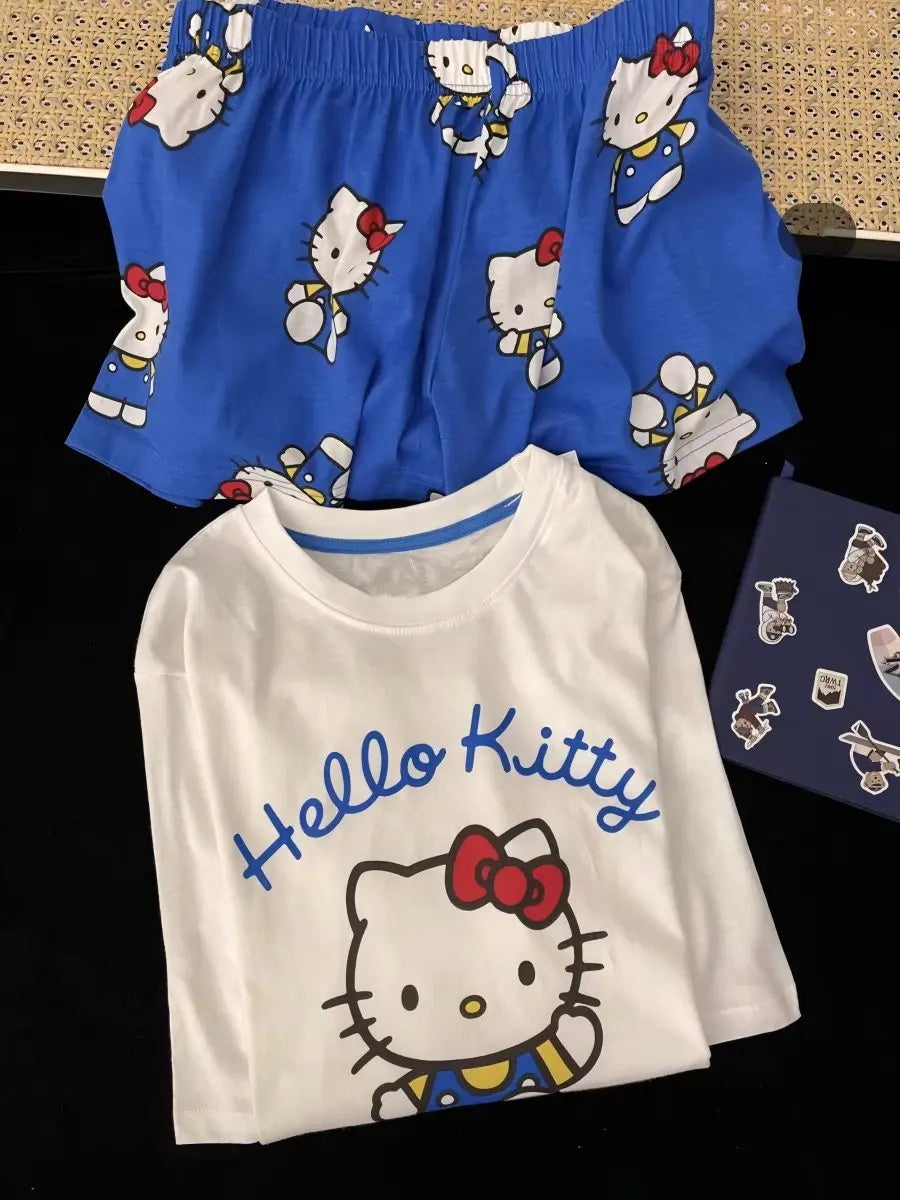 Blue Kawaii Pajamas