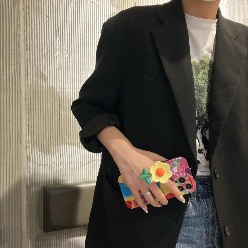Fashion Flower Silicone Phone Case