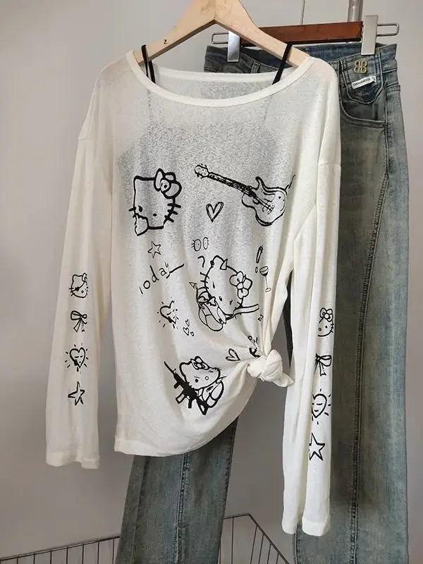 Kawaii Long Sleeve Top
