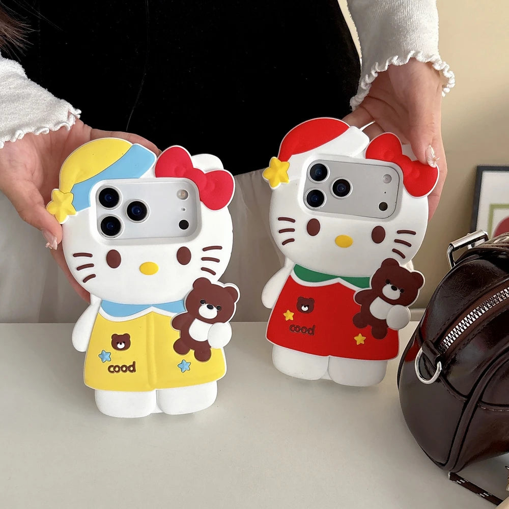 Cute Cartoon Christmas 3D Phone Case