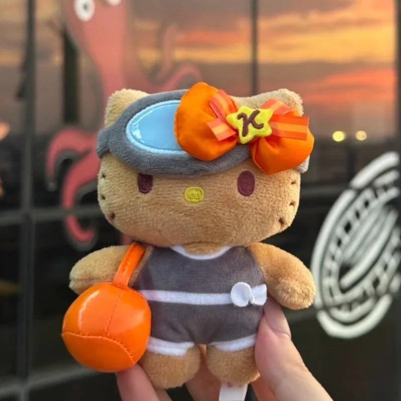 Summer Pool Beach Plush Keychain Pendant