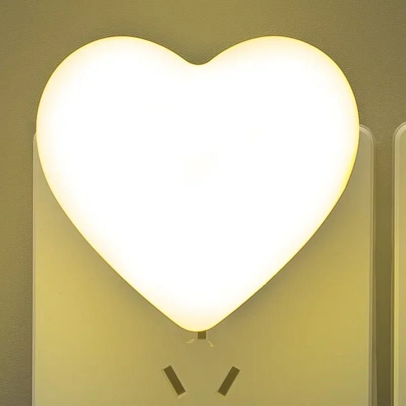 Heart LED Lamp Energy Saving Plug Night Light