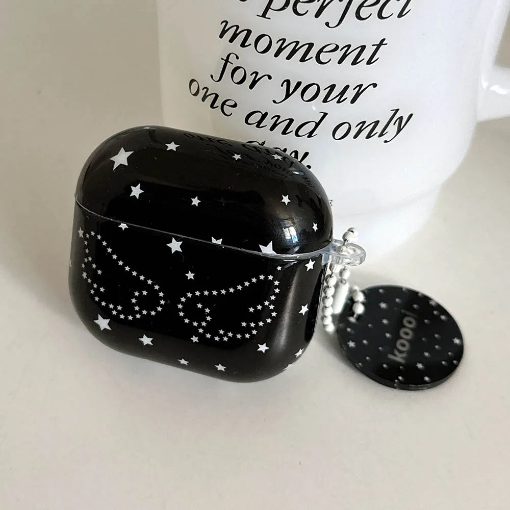 Black Angel Wings Airpods Case