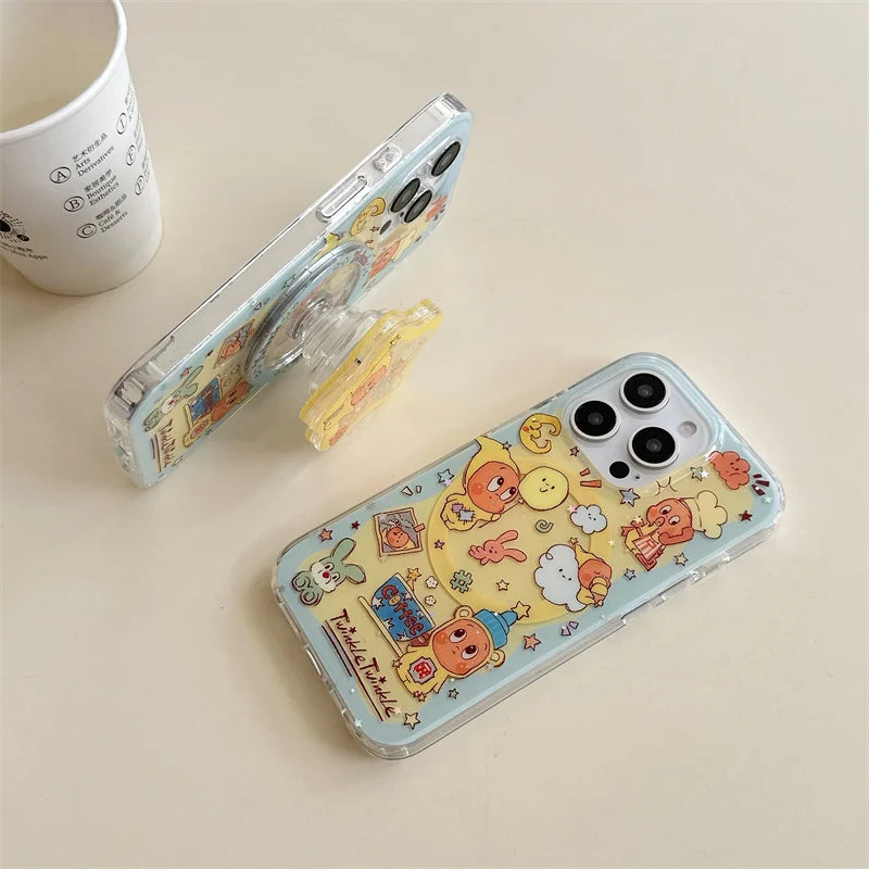 Kawaii Cartoon Star Baby Magnetic Phone Case