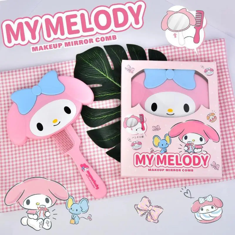 Kawaii Makeup Comb Mirrors