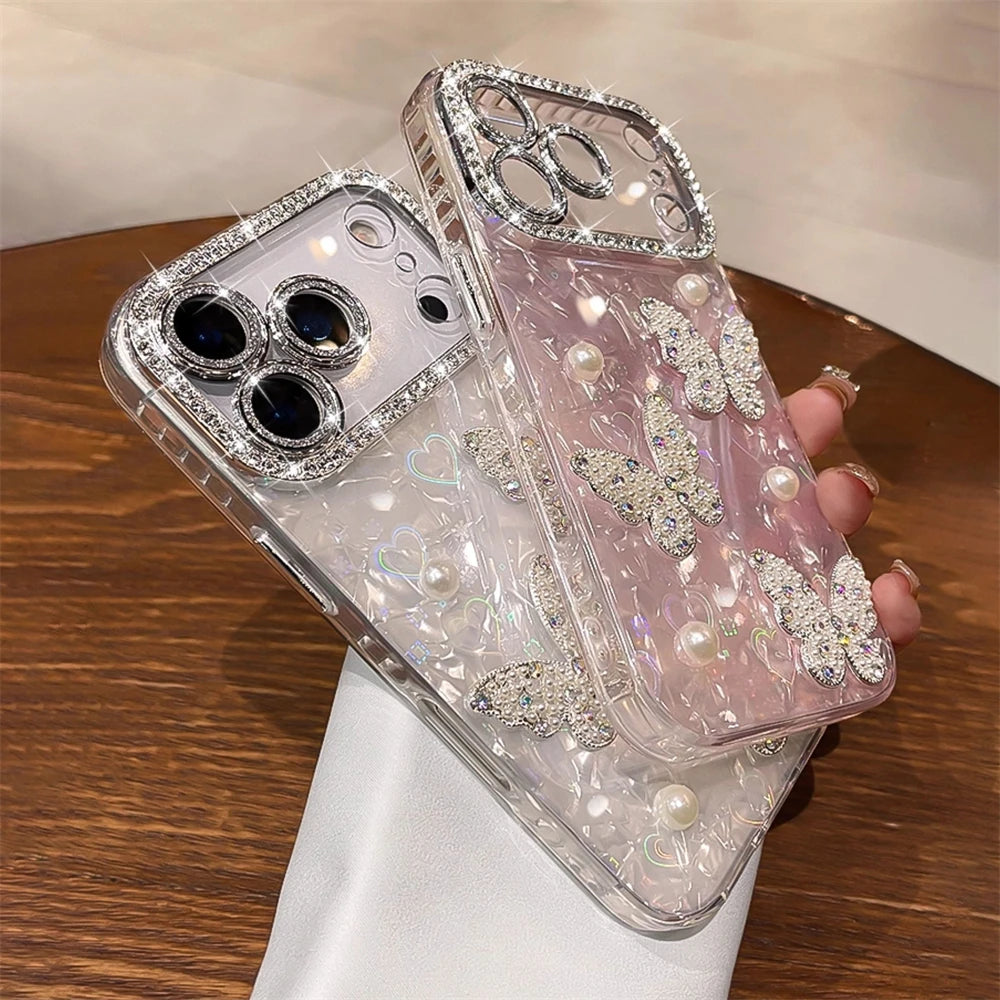 Butterfly Rhinestone Phone Case