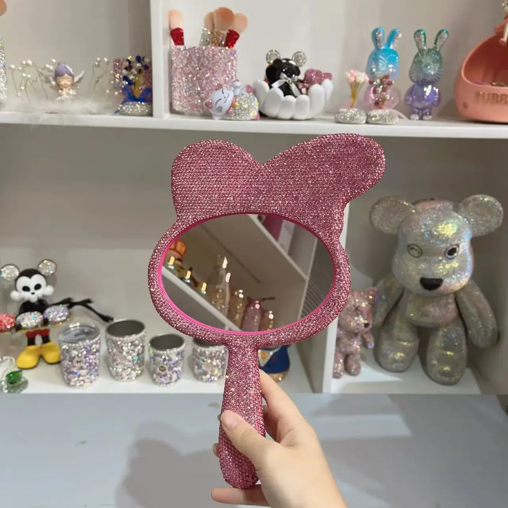 Diamond Handheld Makeup Mirror