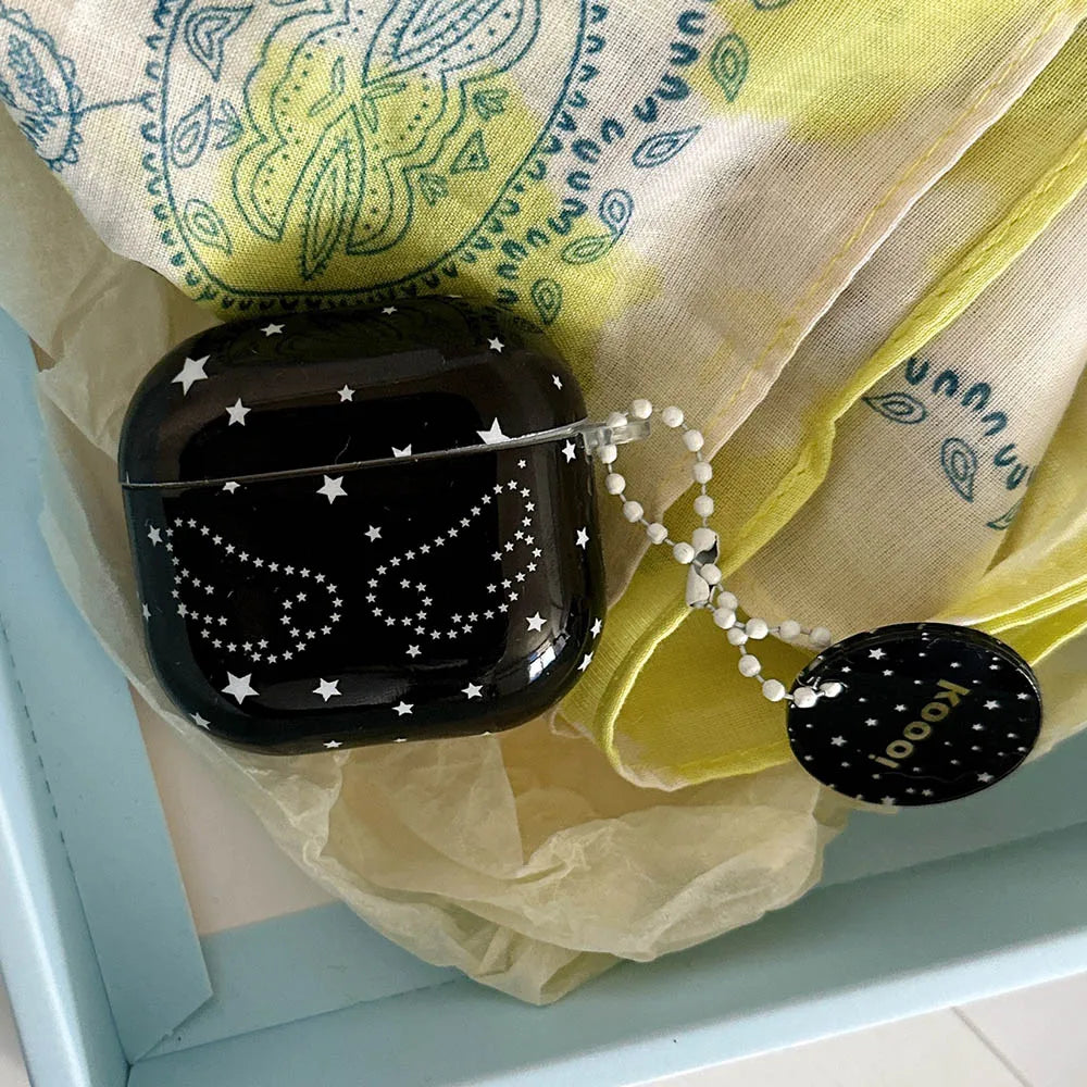 Black Angel Wings Airpods Case