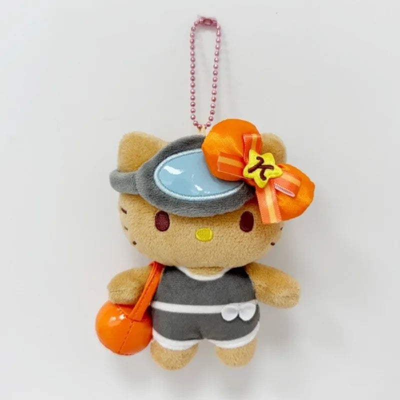 Summer Pool Beach Plush Keychain Pendant