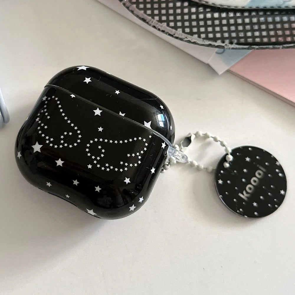Black Angel Wings Airpods Case