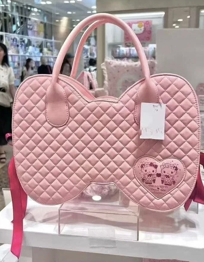 Pink Bow Shape Bag