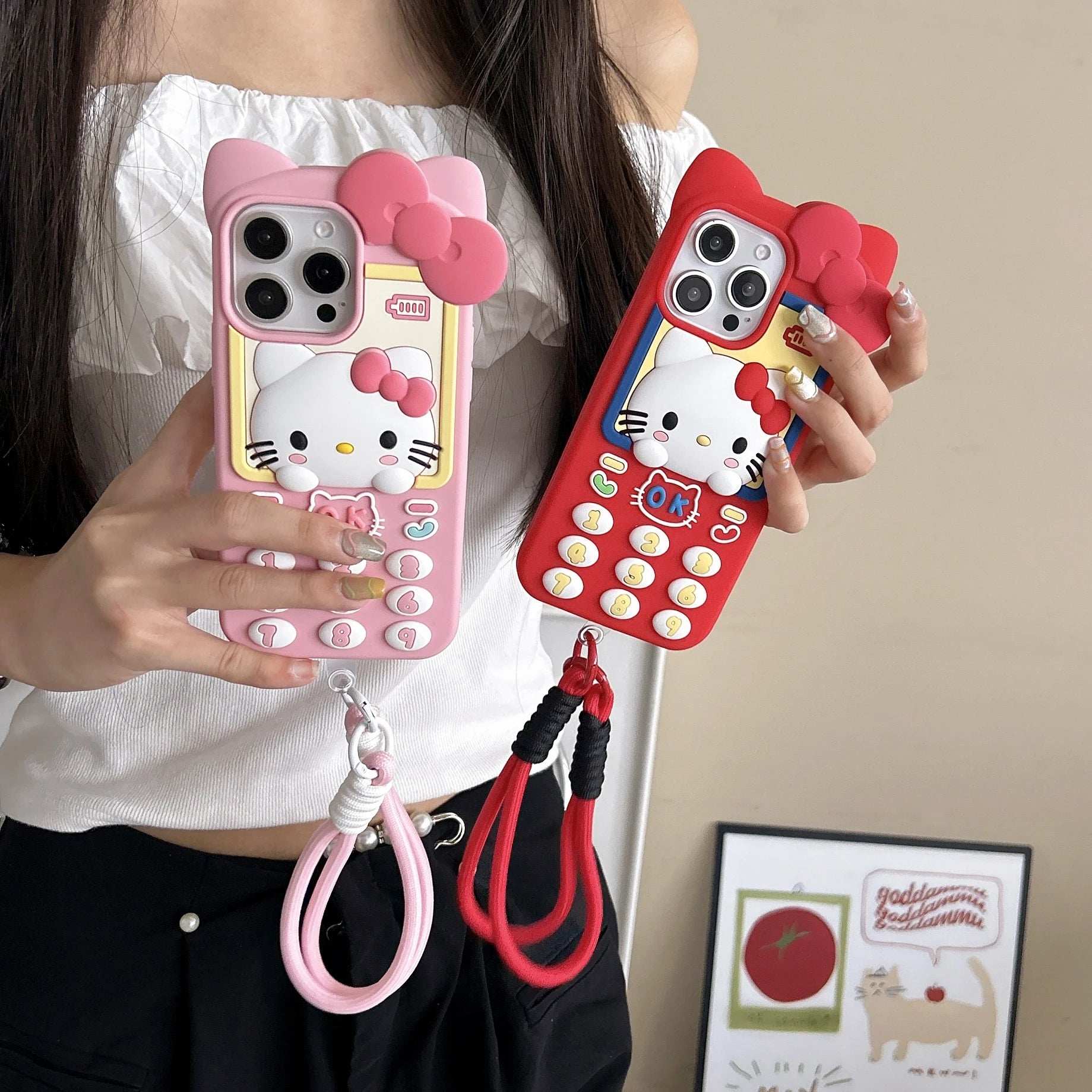 Cute 3D Telephone Phone Case