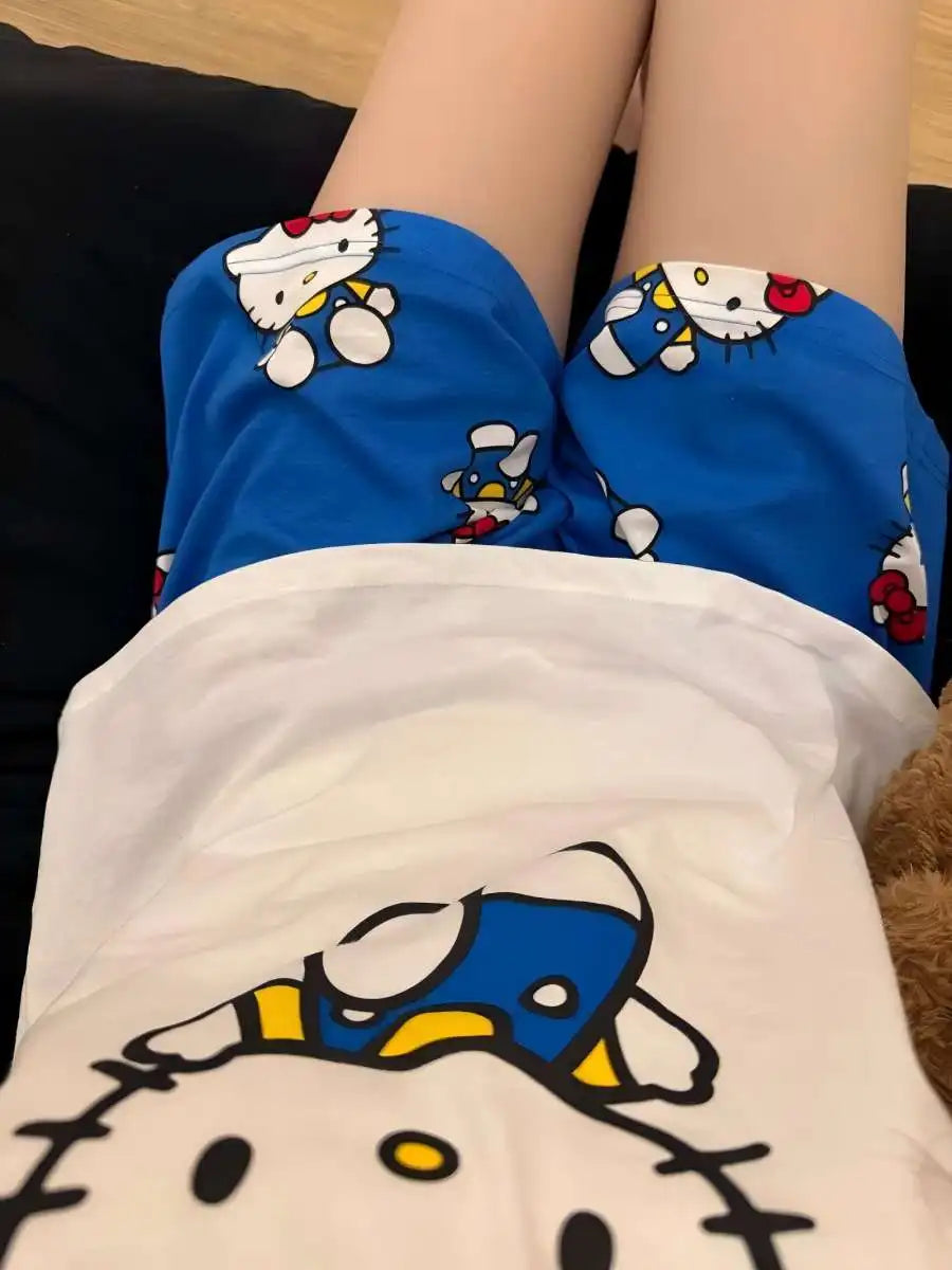 Blue Kawaii Pajamas