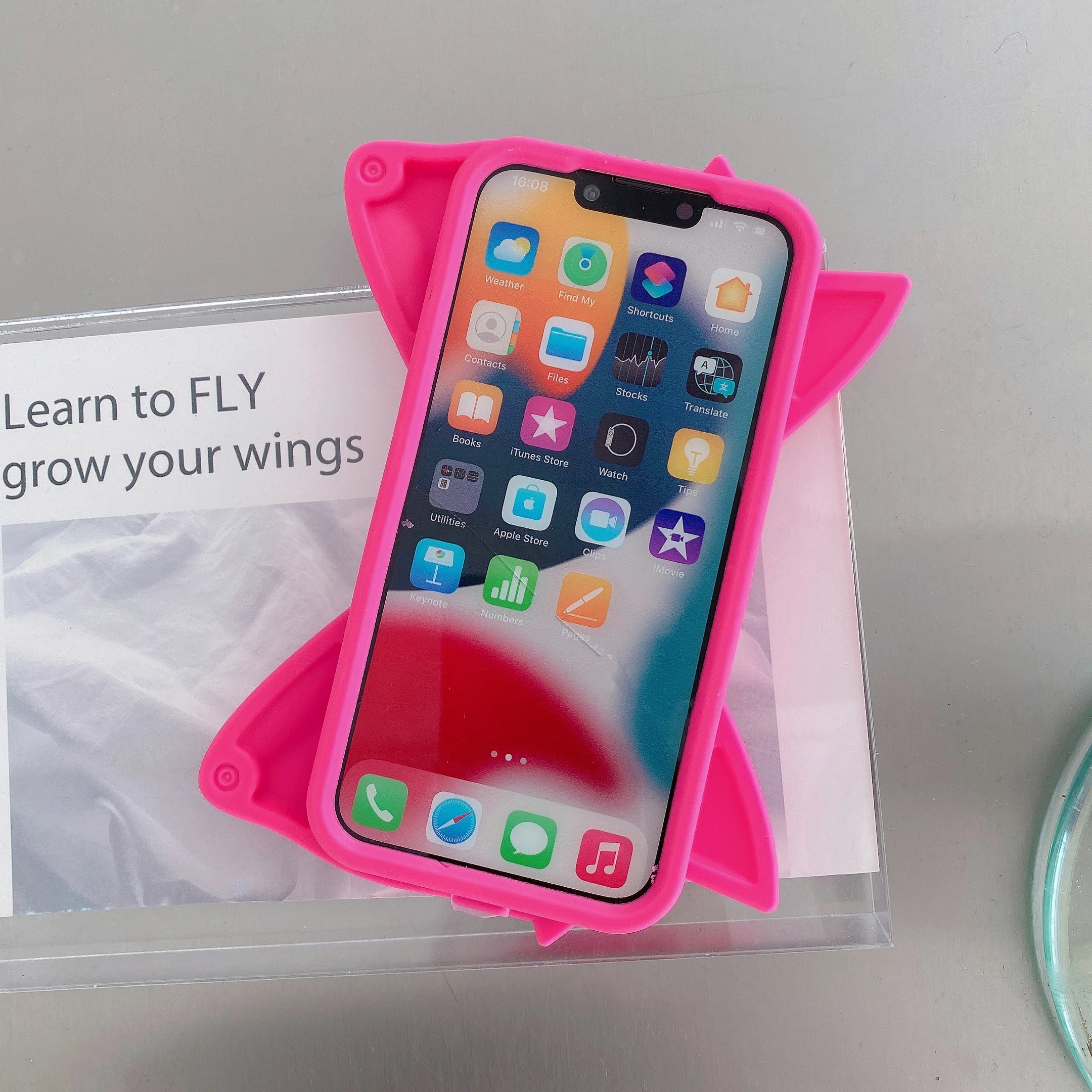 Pink Bow 3D Cute Soft Silicone Phone Case