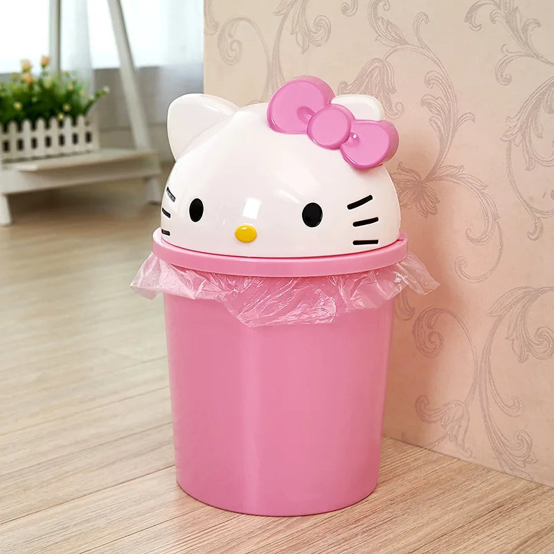 Small Pink Kawaii Trash Can