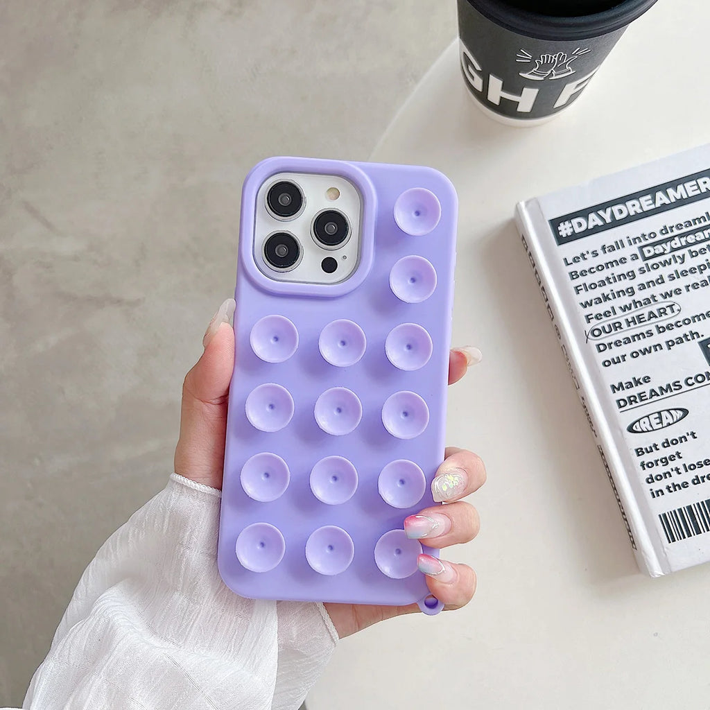 Suction Cup With Wrist Strap Shockproof Cover Phone Case