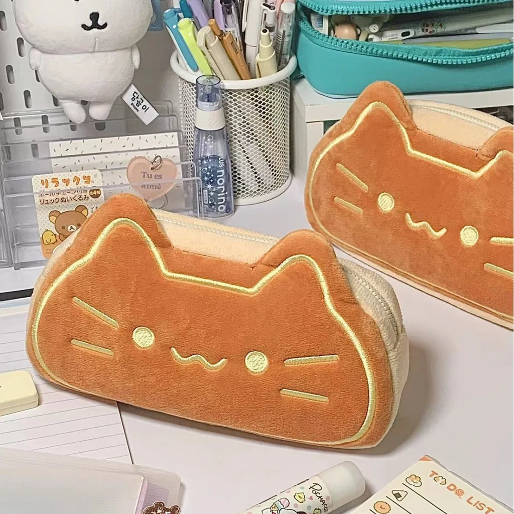 Cute Caramel Cat Plush Bag