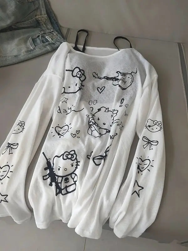 Kawaii Long Sleeve Top