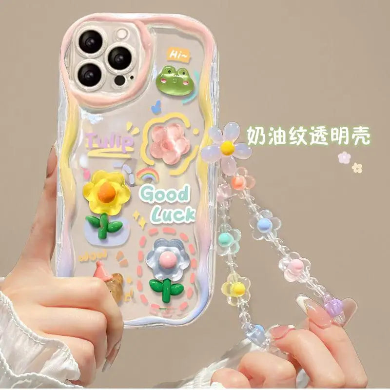 3D Cartoon Cute Flower Phone Case