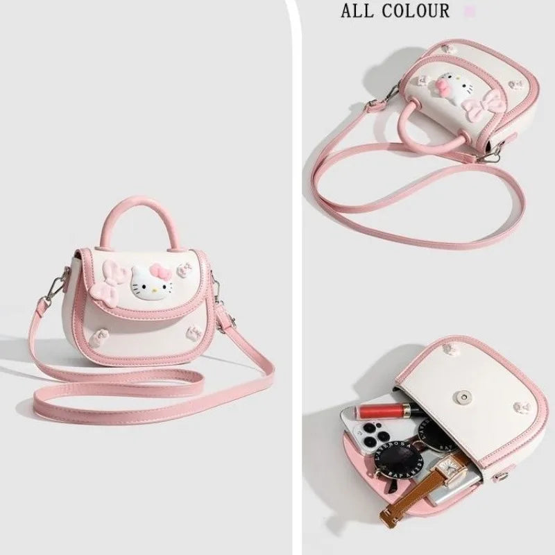 Cute Mini Handbag Pink White Kawaii Crossbody Bag