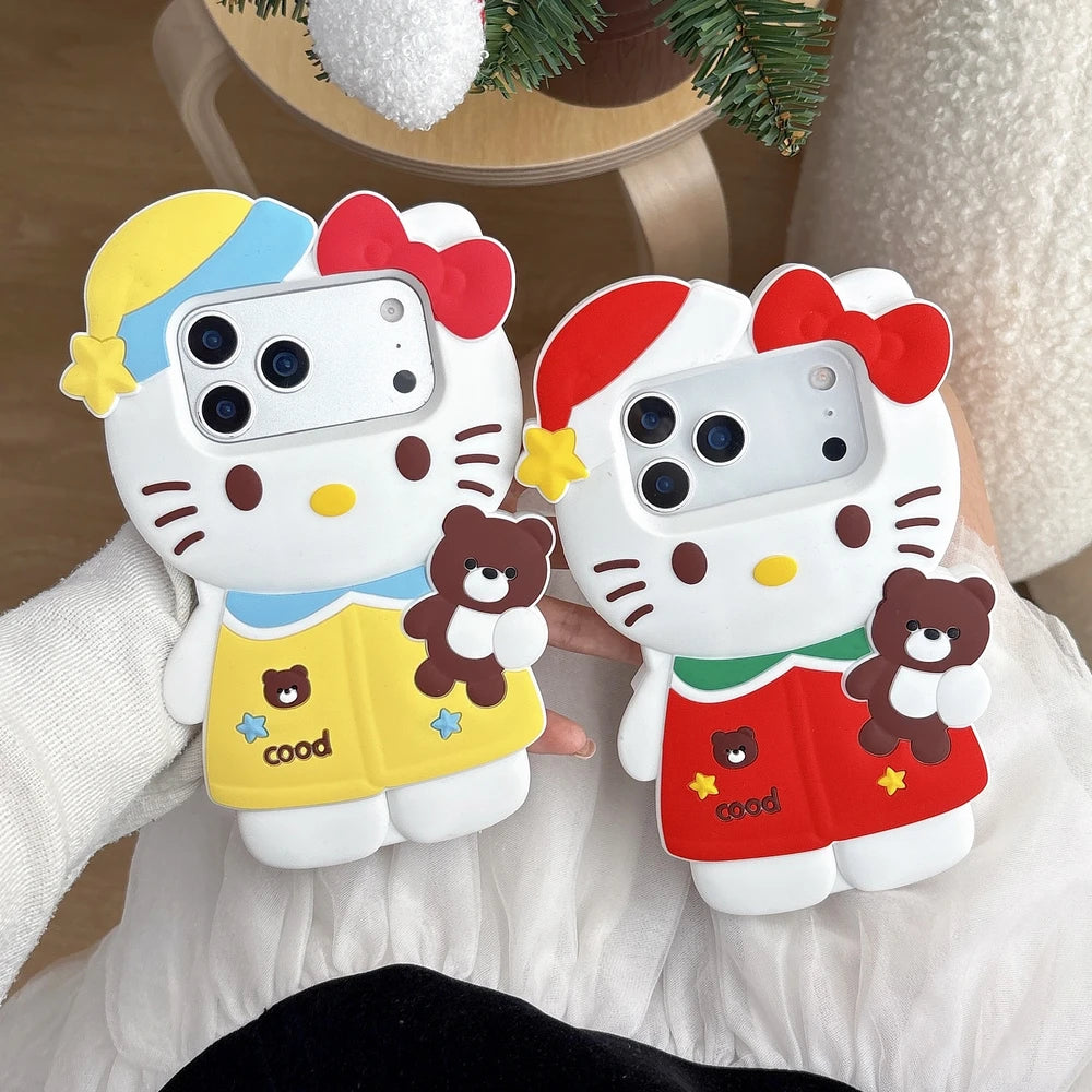 Cute Cartoon Christmas 3D Phone Case