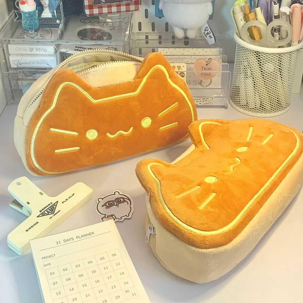 Cute Caramel Cat Plush Bag